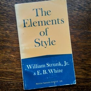 Vintage Elements of Style paperback 1959